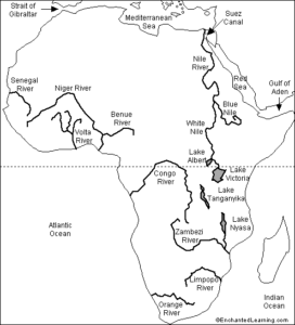 Africa water bodies