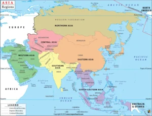 ASIA MAP REGION